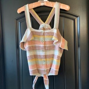 Madewell ruffle tank